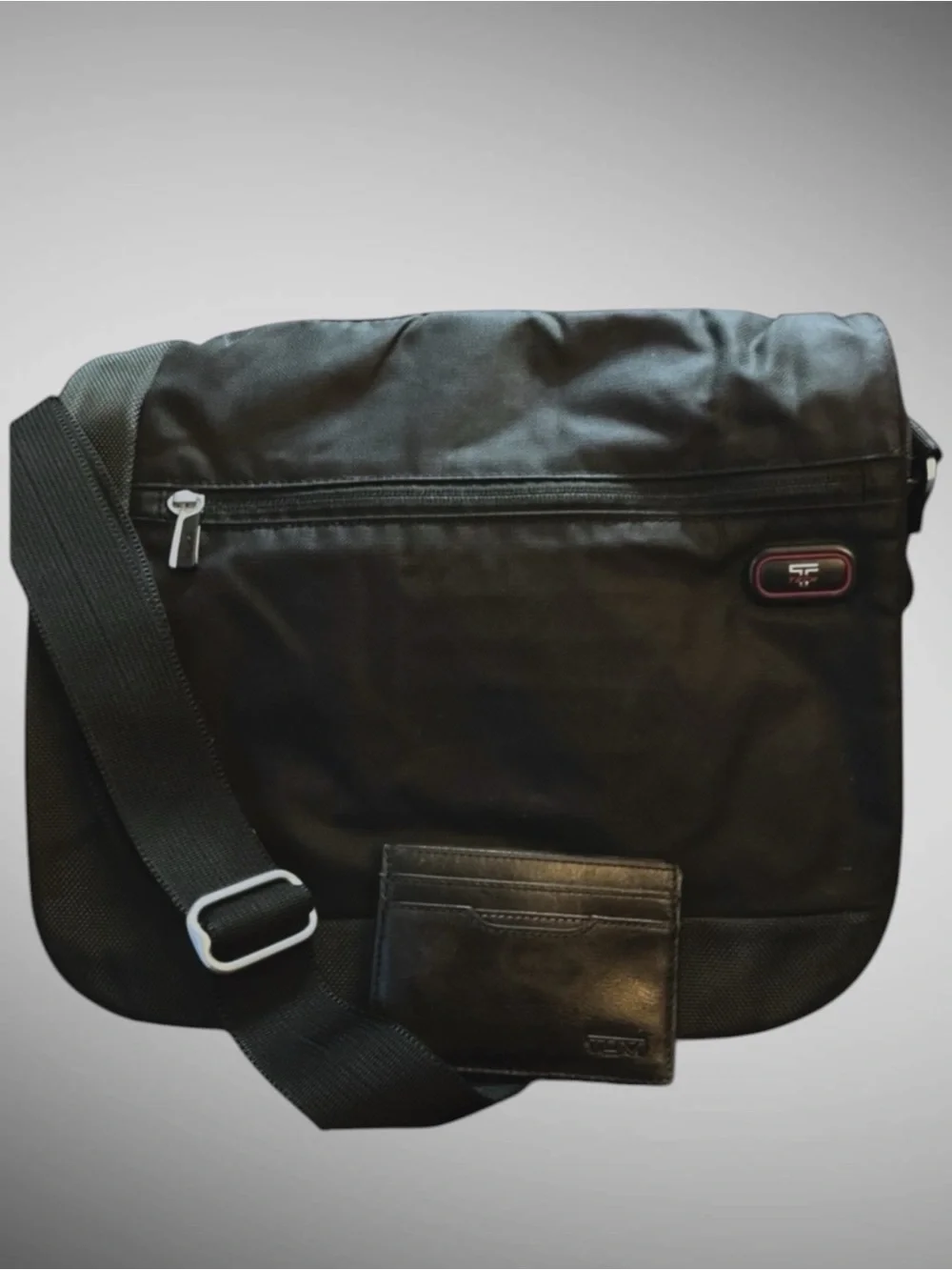 Tumi T-Tech Crossbody Messenger Bag and Delta Slim Card Case